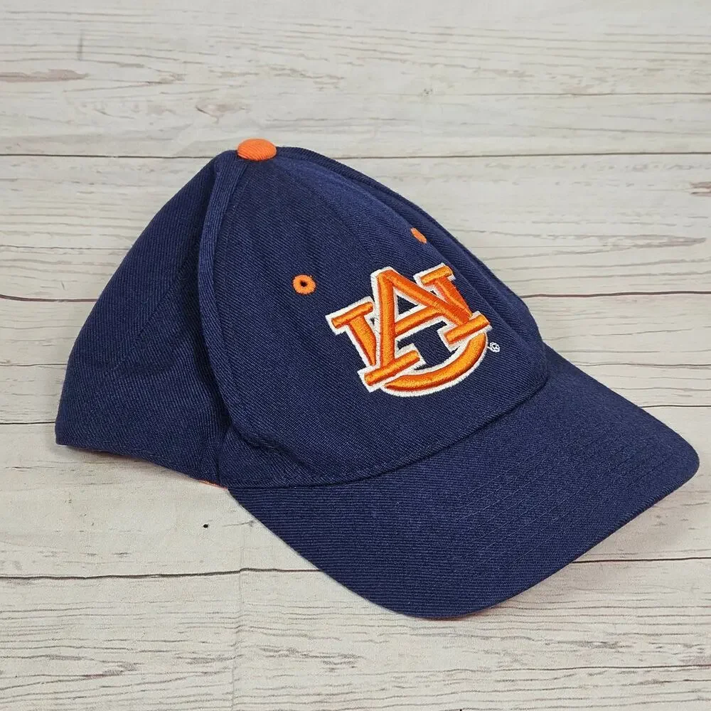 Auburn Hat Zephyr The Z Hat Men's 6 7/8 Navy Orange Fitted Baseball Cap